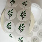 Waterproof Round Label Stickers Custom Image Text Printing Private Adhesive Label