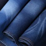 Satin Bamboo Denim Fabric 71% Cotton 27% Polyster 2% Lycra for sale
