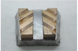 China No 249 Grit 4 Segment Concrete Diamond Grinding Blocks ODM Terrazzo supplier