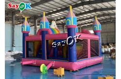 China 5.9m 19ft Fairy Wonderland Inflatable Jumping Castles With Slide supplier
