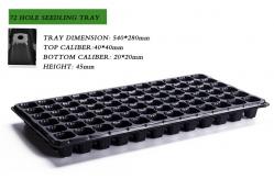 China 1.5inch Hole Germination Plastic Planting Trays Anti Aging 72 Cell Propagation Tray supplier
