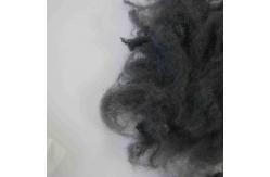 China Low Crimp Solid Polyester Staple Fiber PSF 8.89D×65mm Gray Artificial PSF supplier