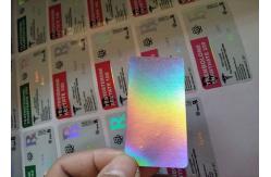 China Pharmaceutical vial Strong Adhesive Labels 10ml Hologram Vial Labels For Apex vial supplier
