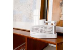 China Portable Desktop Rechargeable 9inch Foldable Fan With LED Light supplier