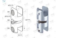 China Satin Finishing Double Sided Clamp Wall Picture Hanging System Components supplier