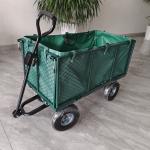 Heavy Duty Steel Mesh Utility Cart Wagon Wheelbarrow Steel Mesh 4.10/3.50-4 Wheels for sale