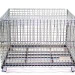 Hot Dipped Glavanized Metal Wire Containers For Fishing Industry for sale