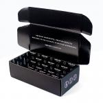 Order Black Cardboard Mailer Box Custom With Logo And Insert for sale