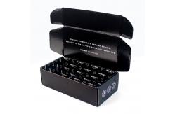 China Order Black Cardboard Mailer Box Custom With Logo And Insert supplier