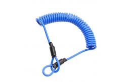 China Multi Function Coiled Tool Lanyard Anti Theft Elastic Bungee With Loop Ends supplier