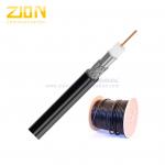 Non Plenum CM Dual RG6 Quad Shield Coaxial Cable 18 AWG CCS Conductor 75 Ohm for sale