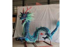 China Alive Sound Realistic Animatronic Animals Chinese Mythical Creatures Green Dragon supplier