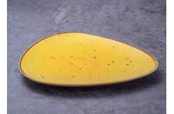 China 10.5 Inch High Temperature Resistance Triangle Ceramic Dinner Plate supplier