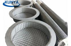 China 316L Perforated 1.0mm 304 Oil Basket Strainer Metal Mesh Cylinder supplier