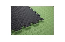 China Green Black  40*40inch Gym Foam Mat Exercise Floor Squares 2 Layers supplier