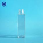 150ml Square Recyclable Sauce PET Bottle With Screw Lid 142mm Height for sale