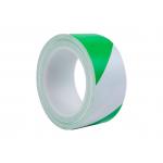 Waterproof Insulation Electrical PVC Protection Tape Green White Stripes 40mm for sale