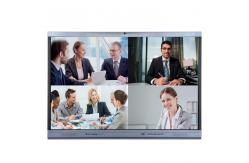 China 4K Camera Amd Mic LED Interactive Whiteboard For Video Conference supplier