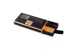 China Private label empty eyelash packaging drawer boxes with window supplier