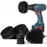 Drill Powered Cleaning Brushes For Pool Tile, Floor, Brick, Ceramic, Marble, Grout, Bathroom, Car, Kitchen (Black) for sale