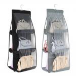 90*35*35cm 2Pcs 6 Pocket Foldable Hanging Bag Hanging Closet Organizer for sale