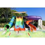 Water Flow Rate Swimming Pool Equipment And Accessories With Fiberglass Hot Dipped Galvanized Steel Water Park Slide for sale