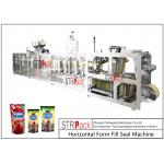 PLC Control Stand Up Pouch Filling And Sealing Machine For ketchup / Sauce 120BPM for sale