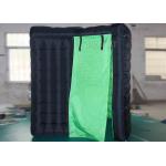 Special Shape Black Inflatable Led Photo Booth 8 X 8 X 8 Ft For Event for sale