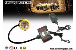 China 348 Lum Explosion Proof Rechargeable Miners Headlamp / IP68 Waterproof Mining Cap Lights supplier