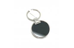 China Siliver black Design Metal Keychain Holder TT Payment Term Individual Polybag Package supplier