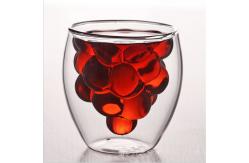 China OEM 330ml Double Wall Insulated Espresso Glass Mug supplier