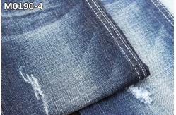 China GOTS Dark Blue Cotton Spandex Denim Fabric With Cross Hatch Slub 150 Width supplier