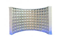China PVC Tarpualin Inflatable Selfie Booth Circular Vogue Pop Up Inflatable Led Booth supplier