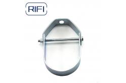China 4 Inch Metal Conduit Clamp Electro Galvanized Heavey Duty Conduit Clevis Hanger supplier