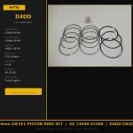 104mm Diesel Engine Piston Ring Set OE 23040-45500 Standard Size Replacement for Hyundai D4DD Engine HD65 HD78 Truck for sale