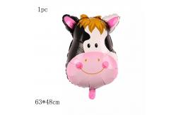 China Animal Head Foil Ballons Cartoon Helium Foil Balloon Decoration supplier