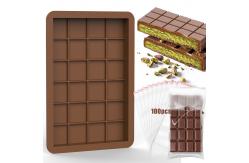 China MHC Chocolate Molds Silicone Geometric Square Large Deep Custom Dubai Chocolate Mold supplier