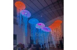 China Colourful Inflatable Jellyfish Balloon Hanging LED Light With Christmas Decoration supplier