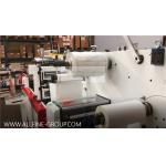 Adhesive Paper Label Die Cutting Machine One / Two Head Flat To Flat High Speed for sale