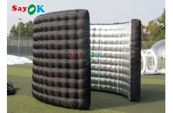 China Automatic Inflatable 360 Photo Booth Wall Wedding Party Enclosure Backdrop With Led Light supplier