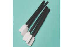 China Black Handle Dacron Stick Flat Square Cleanroom Polyester Swab 714 Lint Free supplier