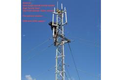 China 32M Wind Resistant Guyed Communication Tower For Island Telecom Coverage supplier