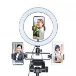 Live Streaming Adjustable Bracket Multi Functional With Ring Light Phone Holders