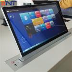 conference system 15.6 inch Motorized Pop up LCD Monitor Lift Customized Size 17~24 Inch Computer Screen for sale