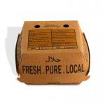 Customized eco-friendly and oil resistant hamburger box for fast food packaging