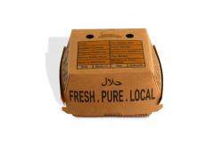 China Customized eco-friendly and oil resistant hamburger box for fast food packaging supplier