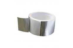 China Reinforced Thermal Insulation HVAC Aluminum Foil Tape Laminated Closer PE Mesh Tape supplier