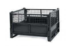 China Medium Duty 1000KG Capacity 50x50 Folding Wire Mesh Container supplier