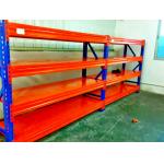 Blue / Orange Cold Rolled Heavy Duty Pallet Racking With Long Span for sale