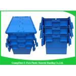 Packaging  Logistic Big Plastic Containers , Distribution Tote With Hinged Lid Rentable Moving